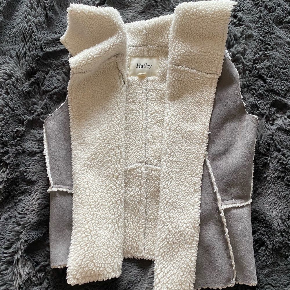 Hatley Girls Faux Fur Vest Size 7